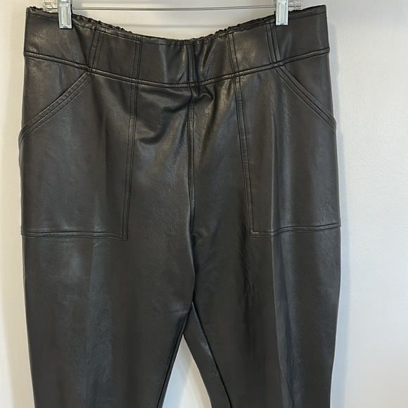 Spanx Faux Leather Joggers Black - Picture 7 of 10